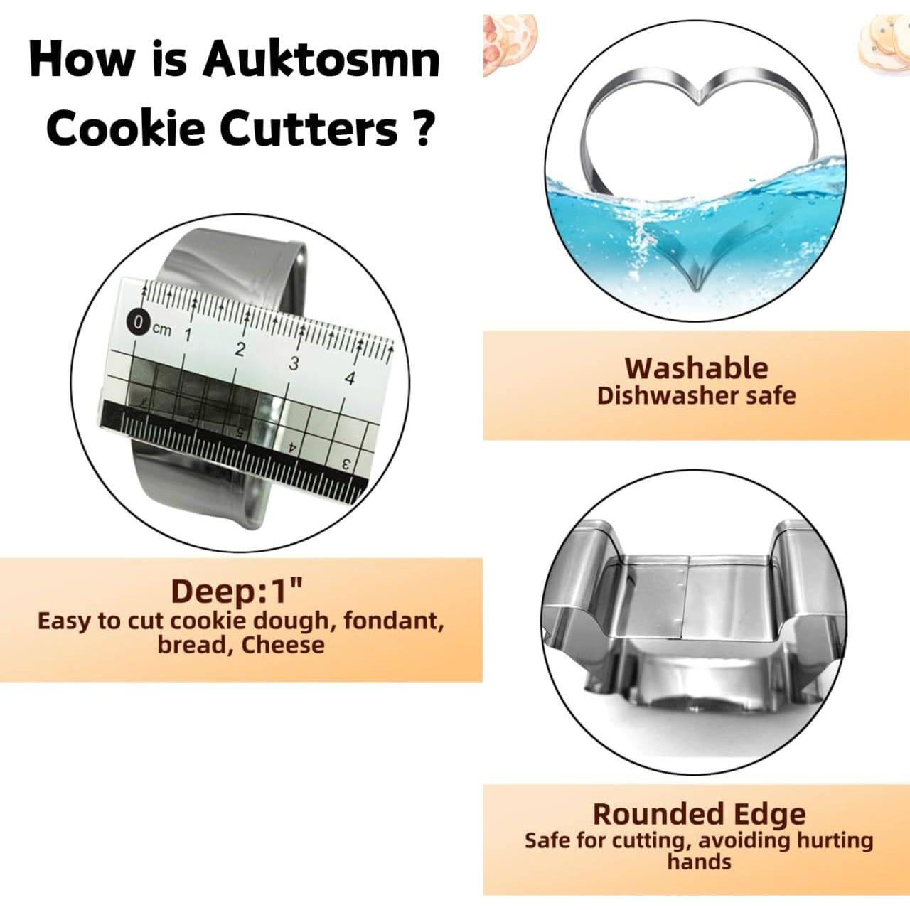 Cortador de Galletas de Ganso con Lazo Auktosmn - 10.16 cm - Acero Inoxidable