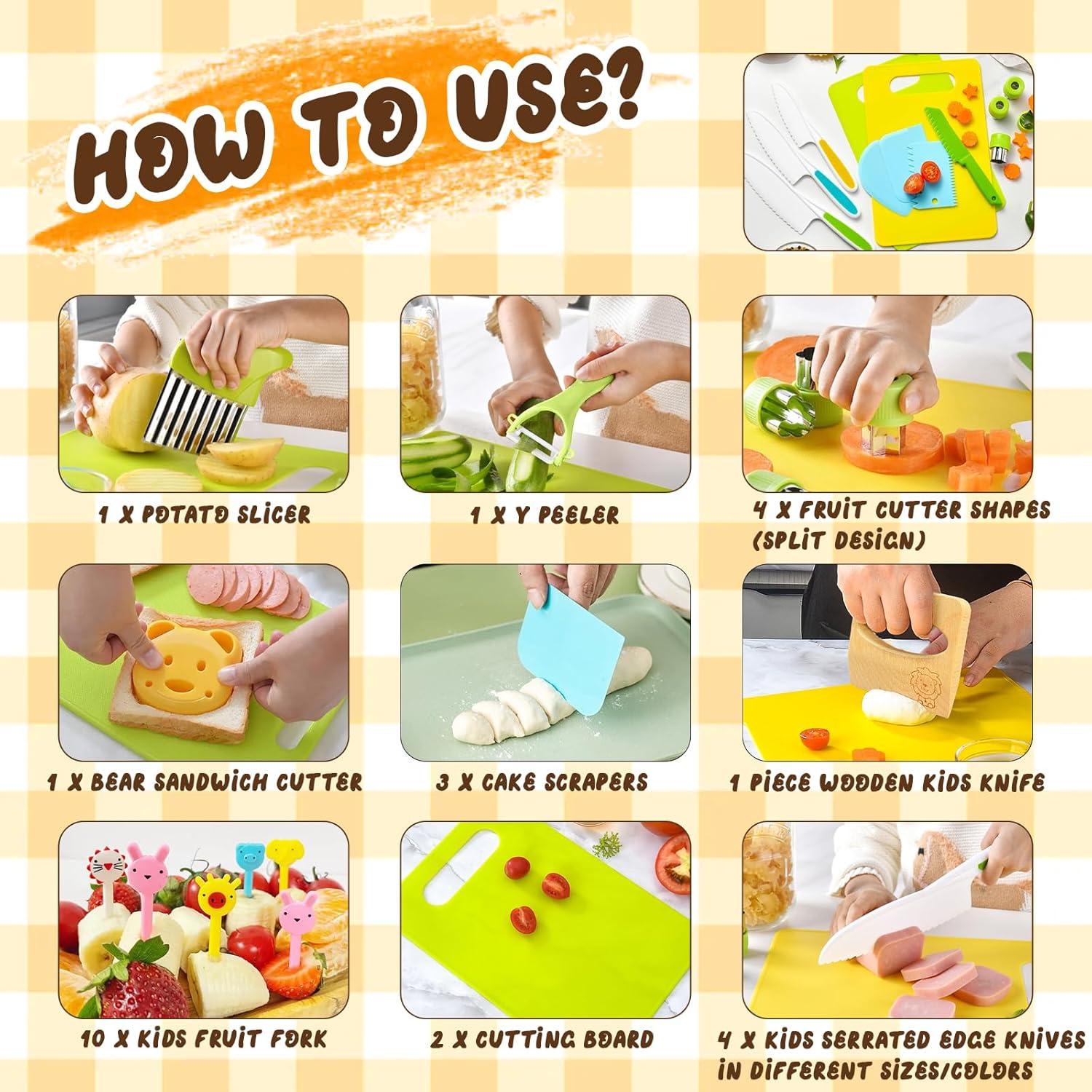 Set de Herramientas de Cocina Montessori LURVUO para Niños