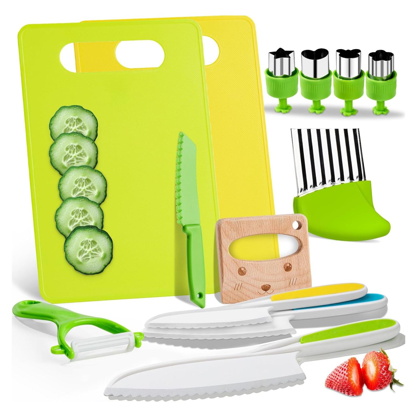 Juego de cuchillos Montessori para niños - 13 piezas seguras