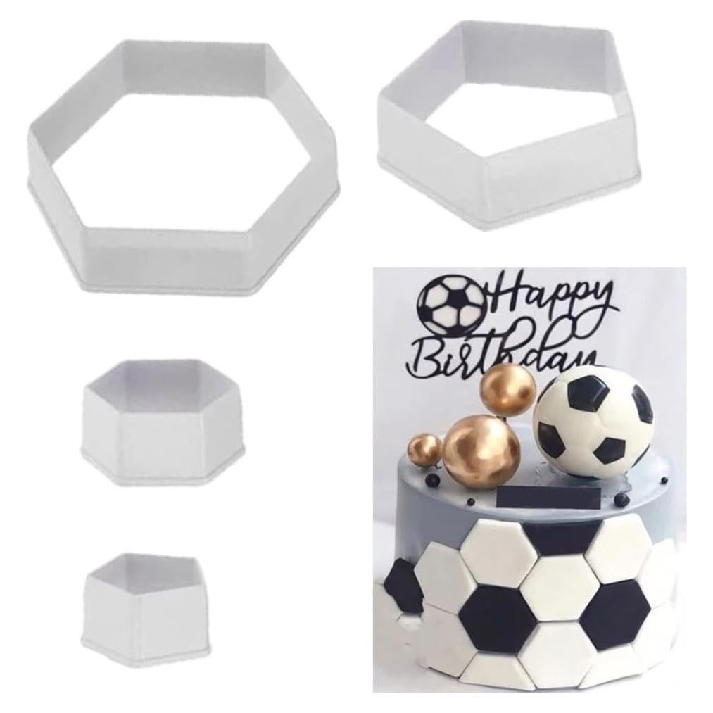 Cortador de Galletas de Fútbol SUNKOOL - 4 Piezas Antiadherentes