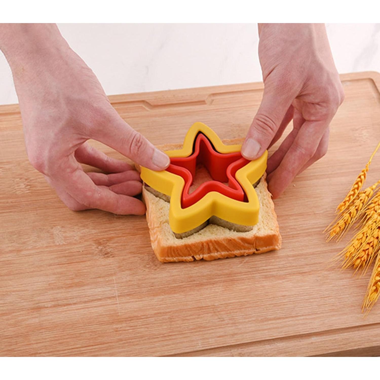 Cortador y Sellador de Sándwich QinhBting 3 Piezas Acero Inoxidable