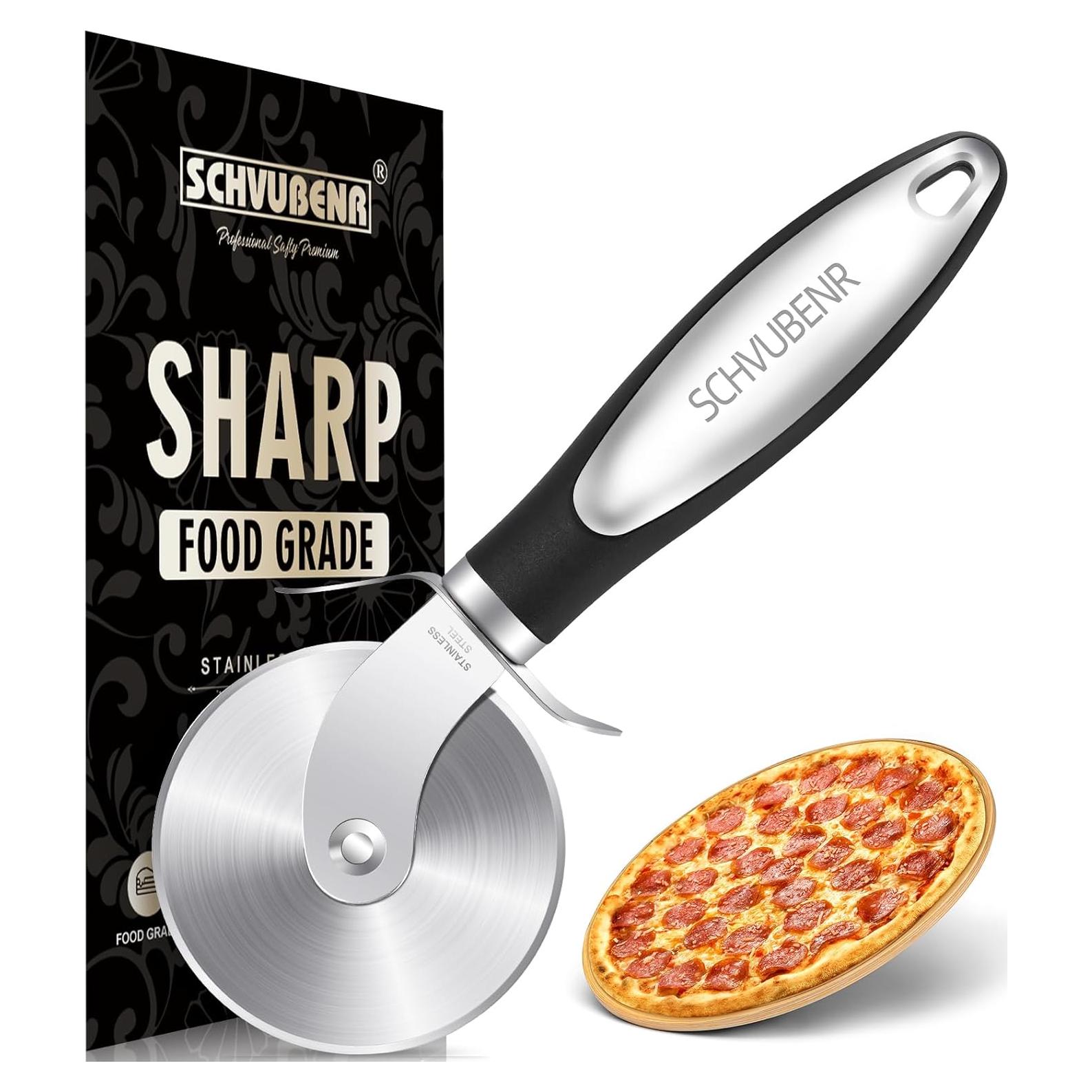 Cortador de Pizza SCHVUBENR de Acero Inoxidable - Afilado y Ergonómico