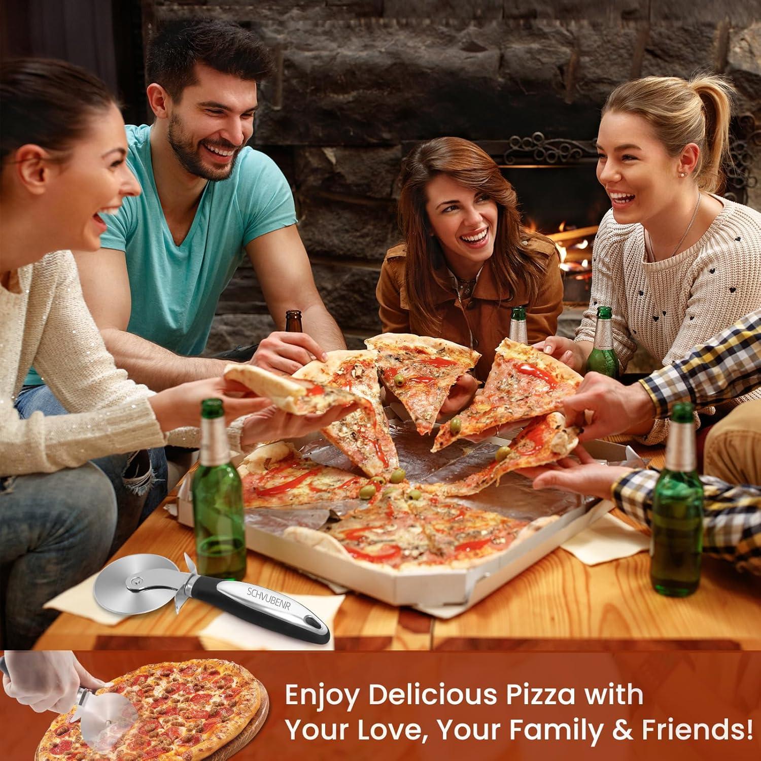 Cortador de Pizza SCHVUBENR de Acero Inoxidable - Afilado y Ergonómico