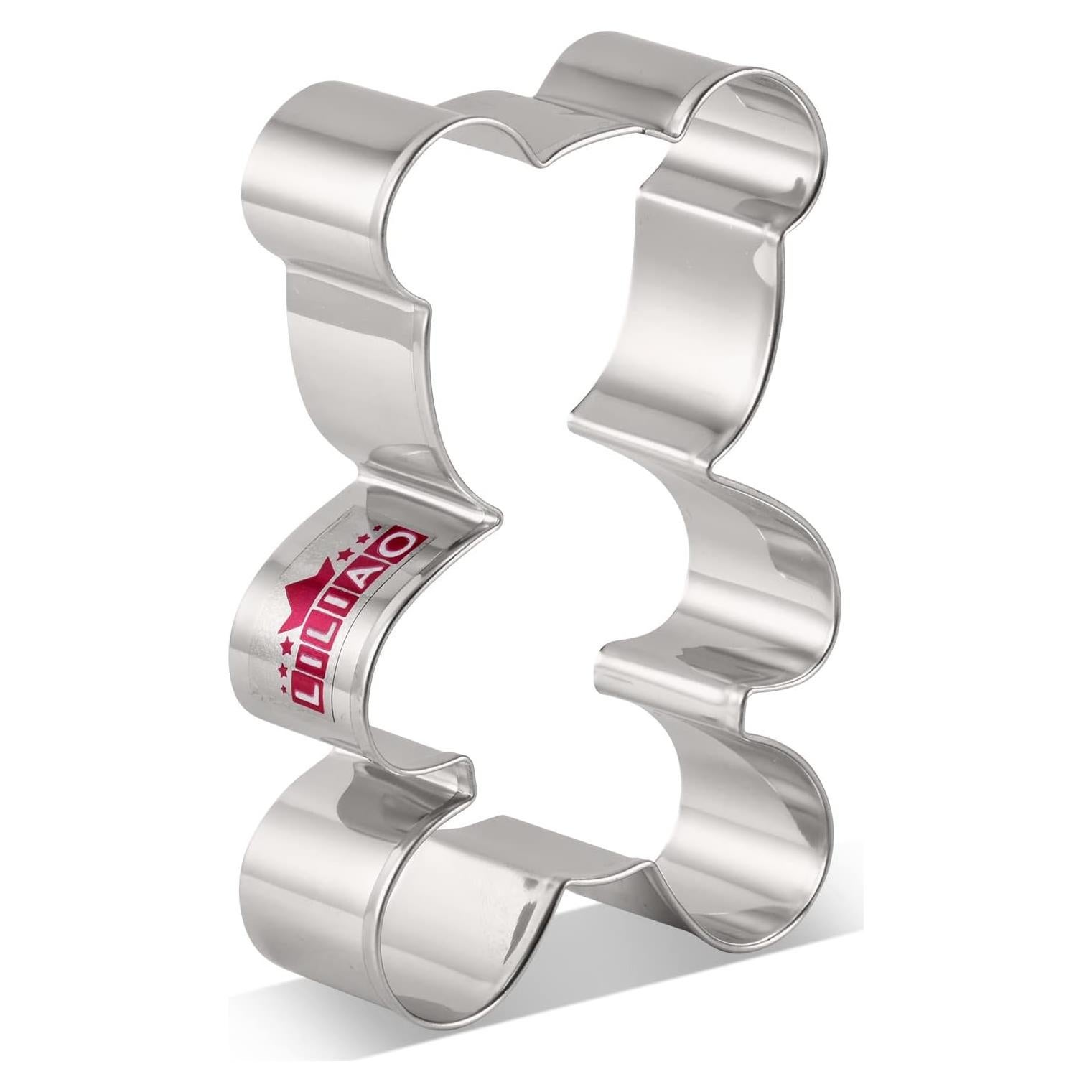 Cortador de Galletas Oso de Peluche LILIAO Acero Inoxidable 6.9x9.9cm