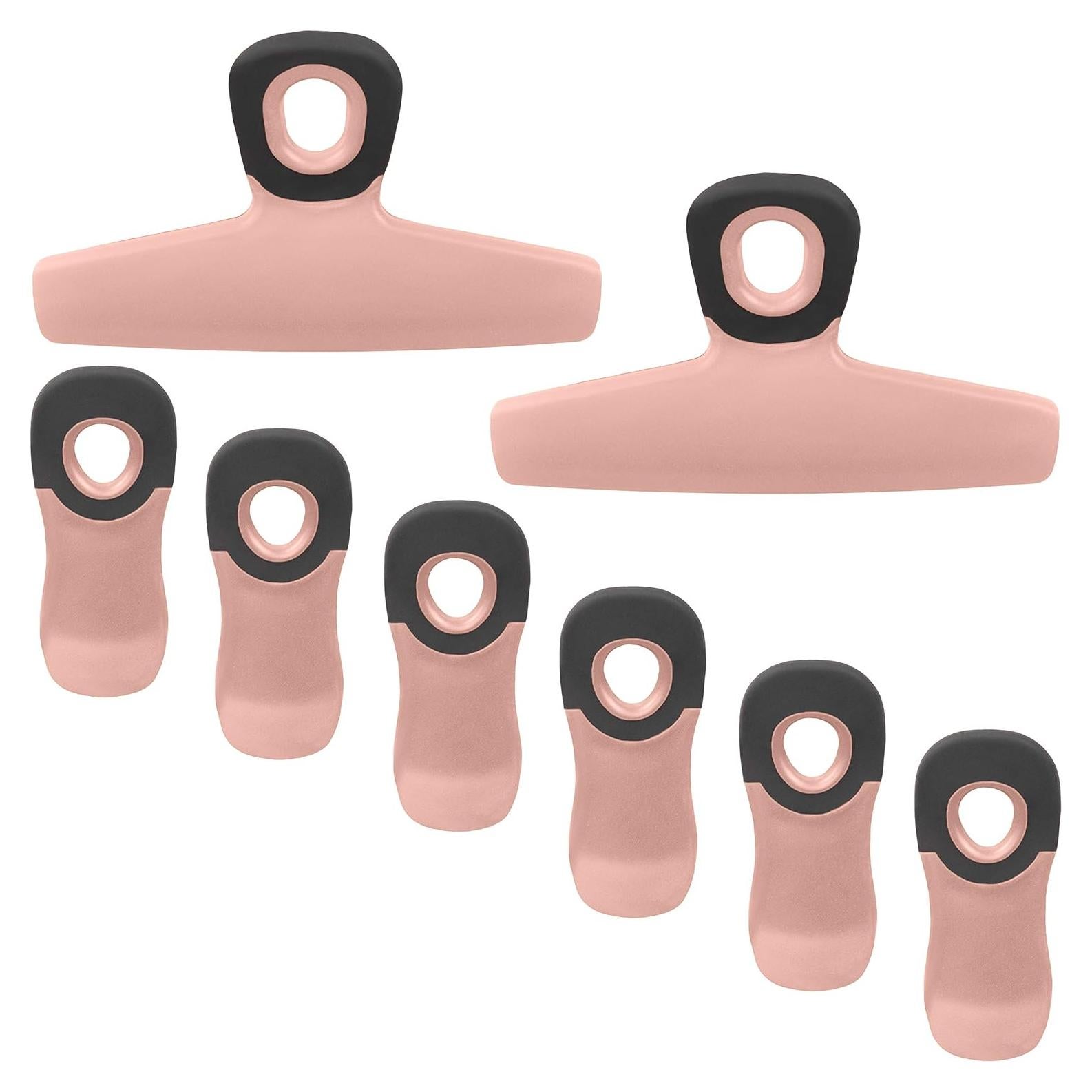 Clips para Bolsas Cook with Color Rosa - Paquete de 8 Unidades