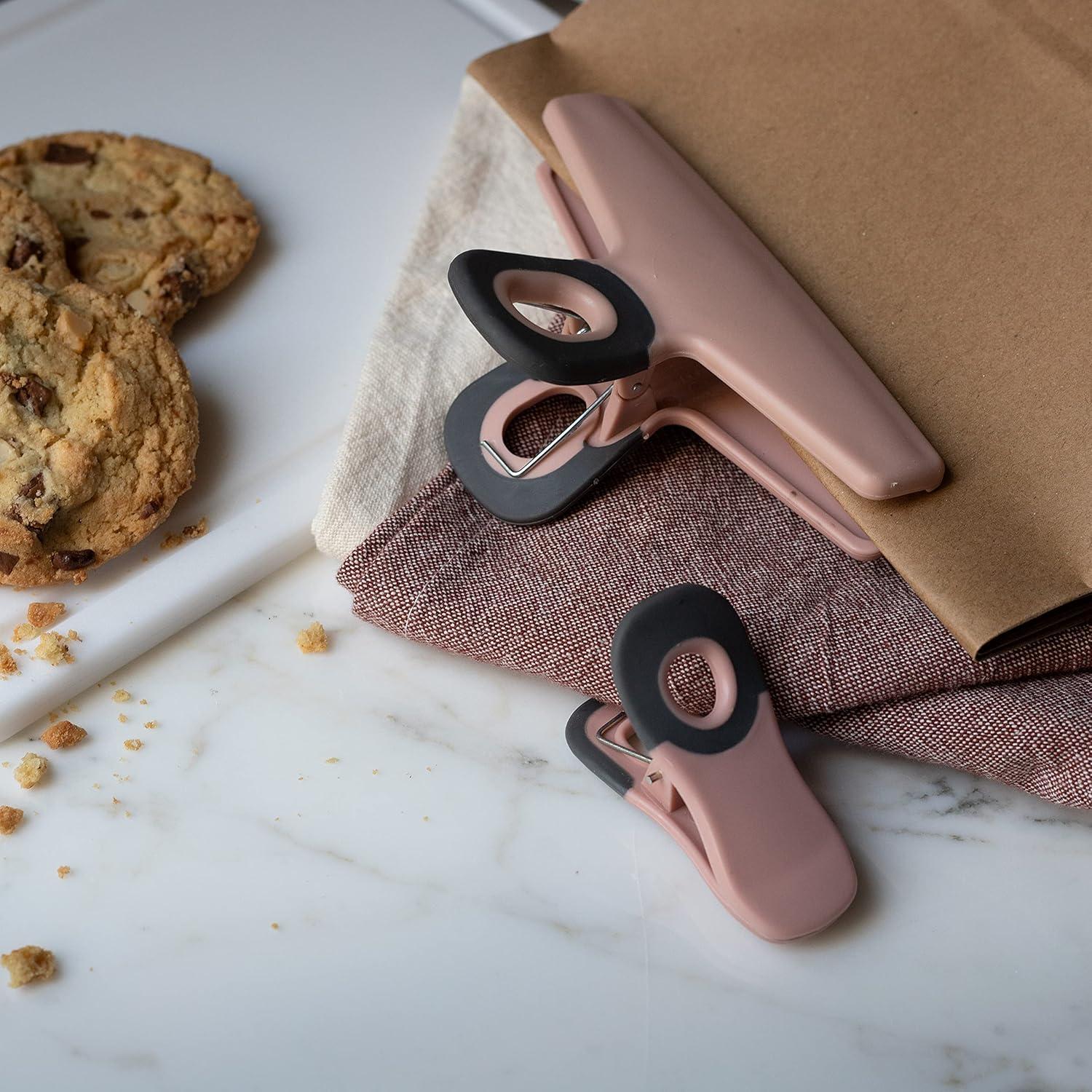 Clips para Bolsas Cook with Color Rosa - Paquete de 8 Unidades