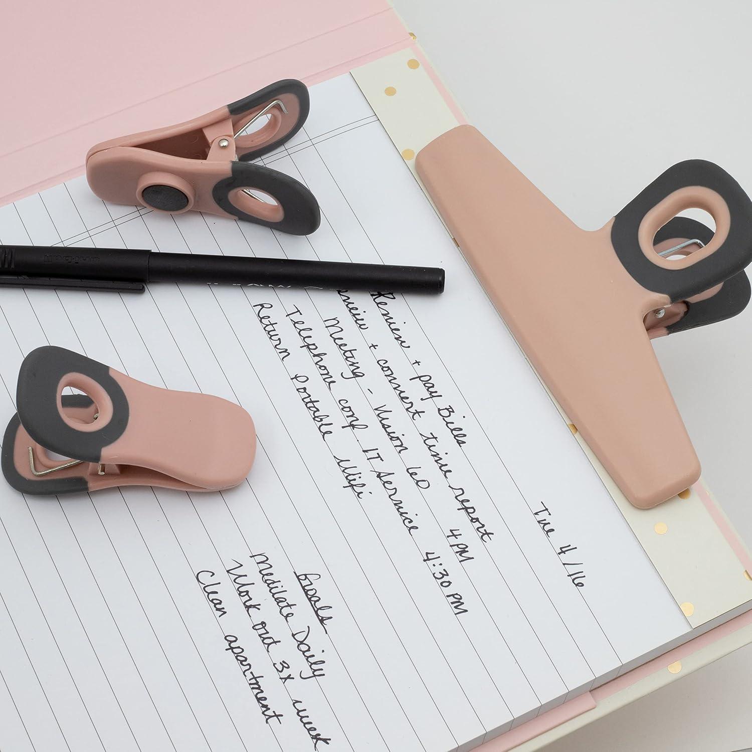 Clips para Bolsas Cook with Color Rosa - Paquete de 8 Unidades