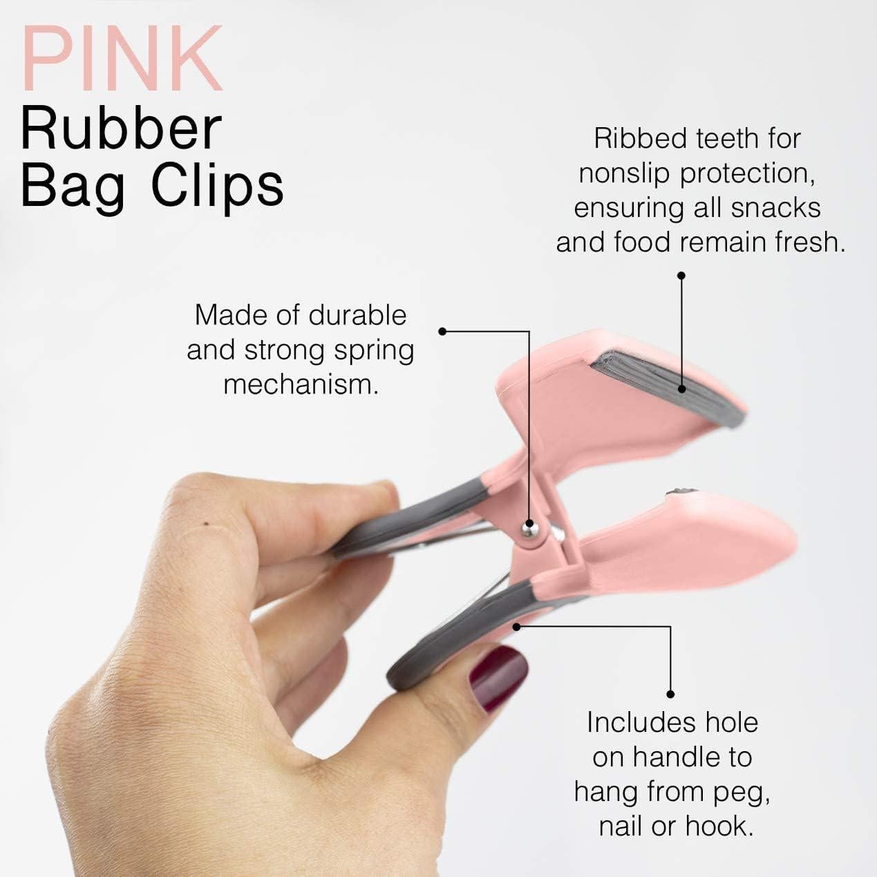 Clips para Bolsas Cook with Color Rosa - Paquete de 8 Unidades