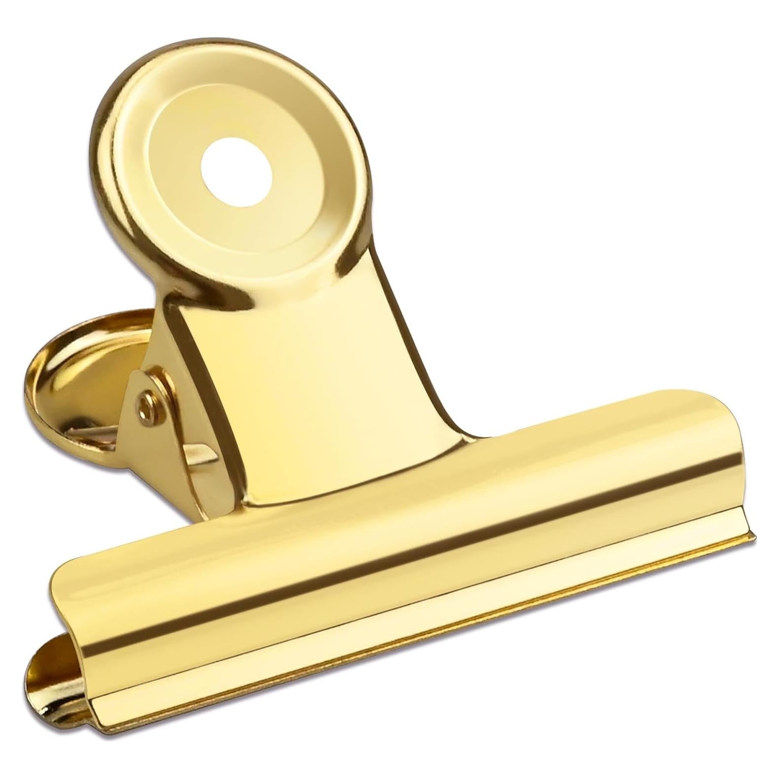 Paquete de 10 Clips de Bisagra Metal Orcielo 63mm Dorados