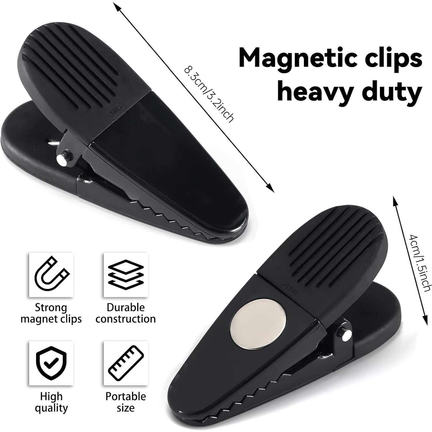 Clips Magnéticos de Plástico Yi Concept - Set de 6, 8.25 cm