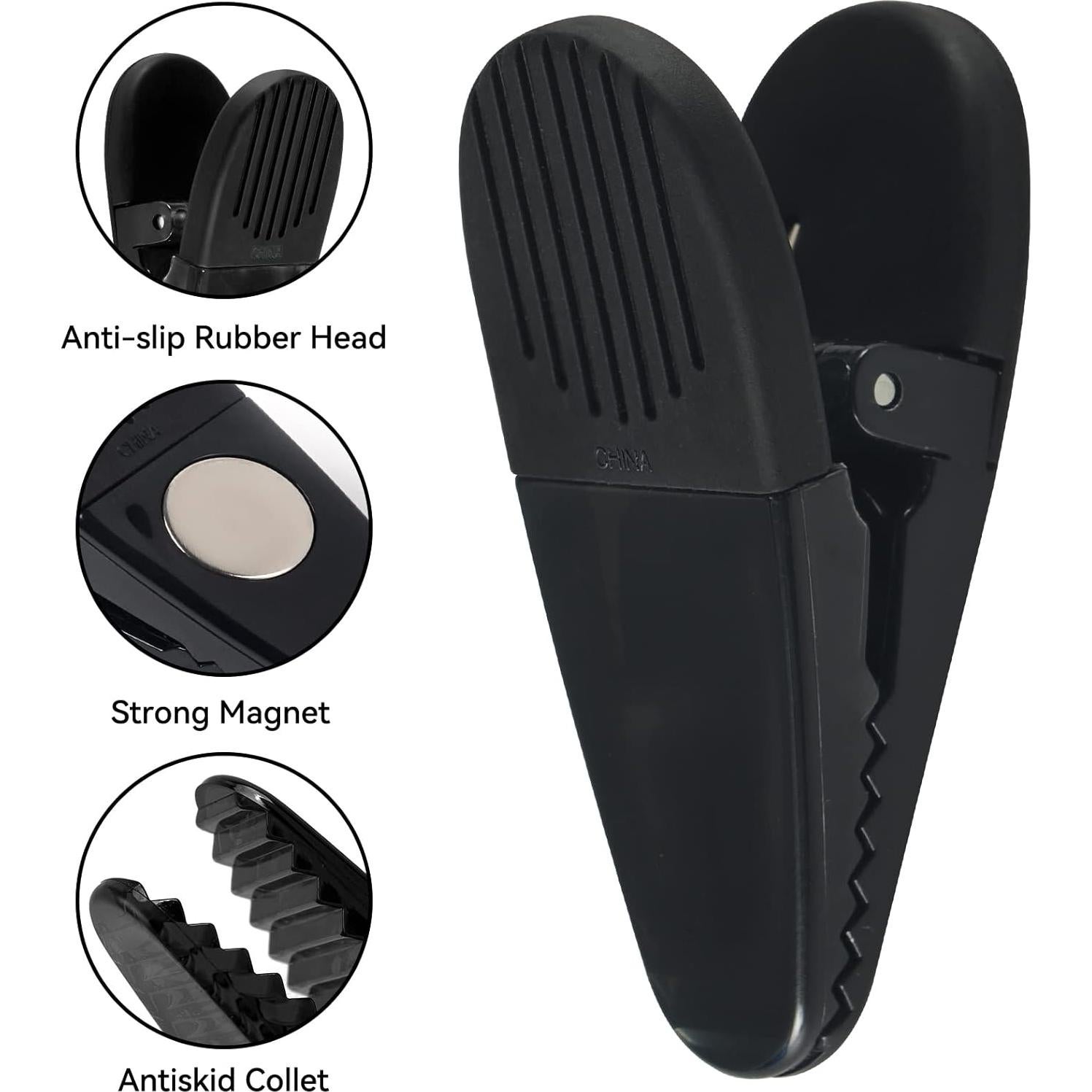 Clips Magnéticos de Plástico Yi Concept - Set de 6, 8.25 cm