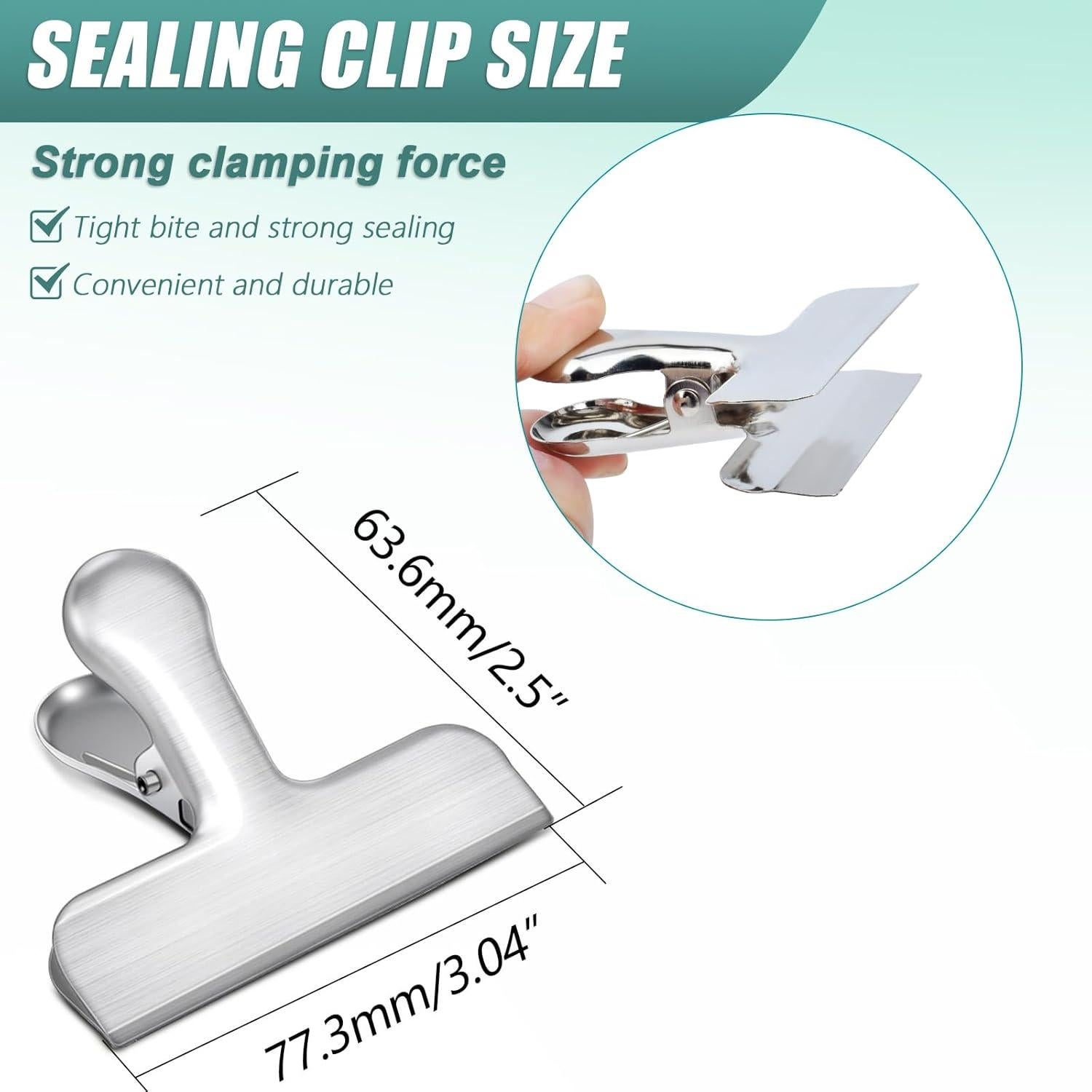 Pinzas de acero inoxidable FPMYB - 20 unidades para alimentos