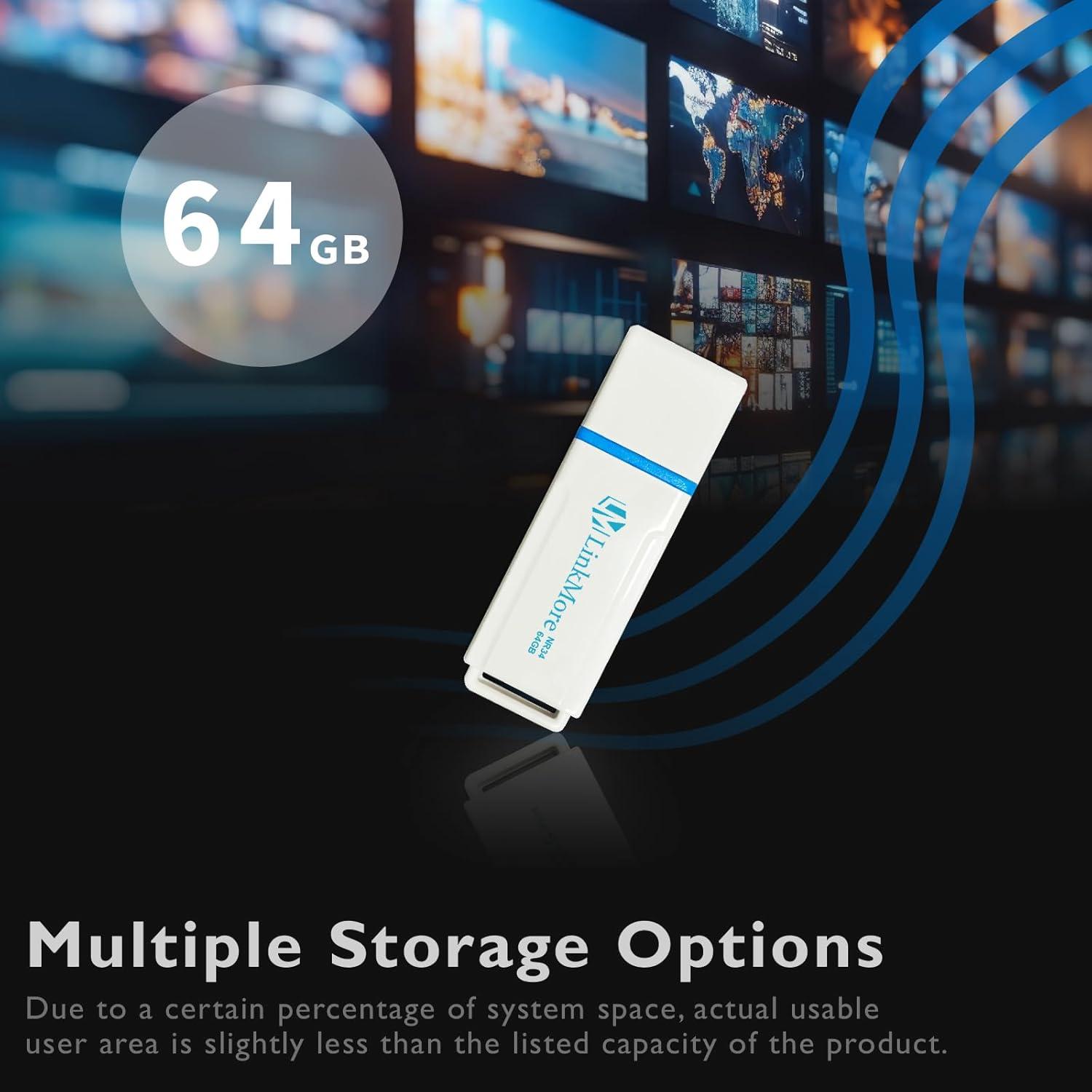 LinkMore 64GB NR34 USB 3.2 Alta Velocidad 120MB/s