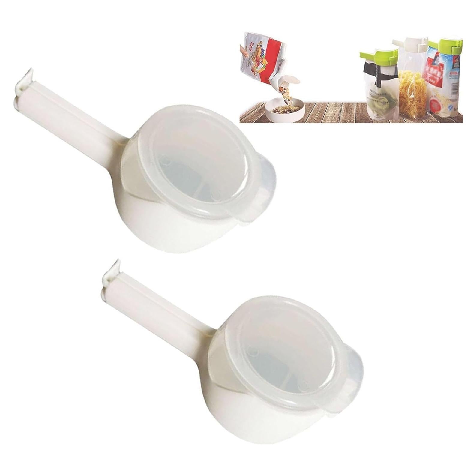 Clip de Sellado para Alimentos Aetomtins - 2 Piezas Blanco