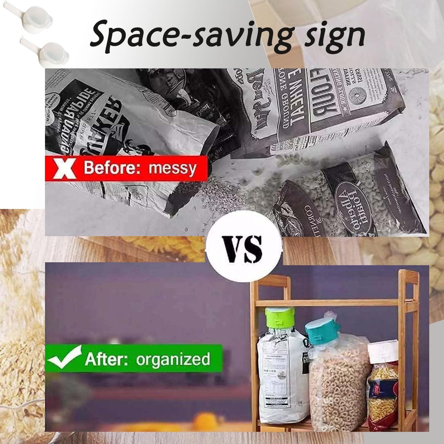 Clip de Sellado para Alimentos Aetomtins - 2 Piezas Blanco