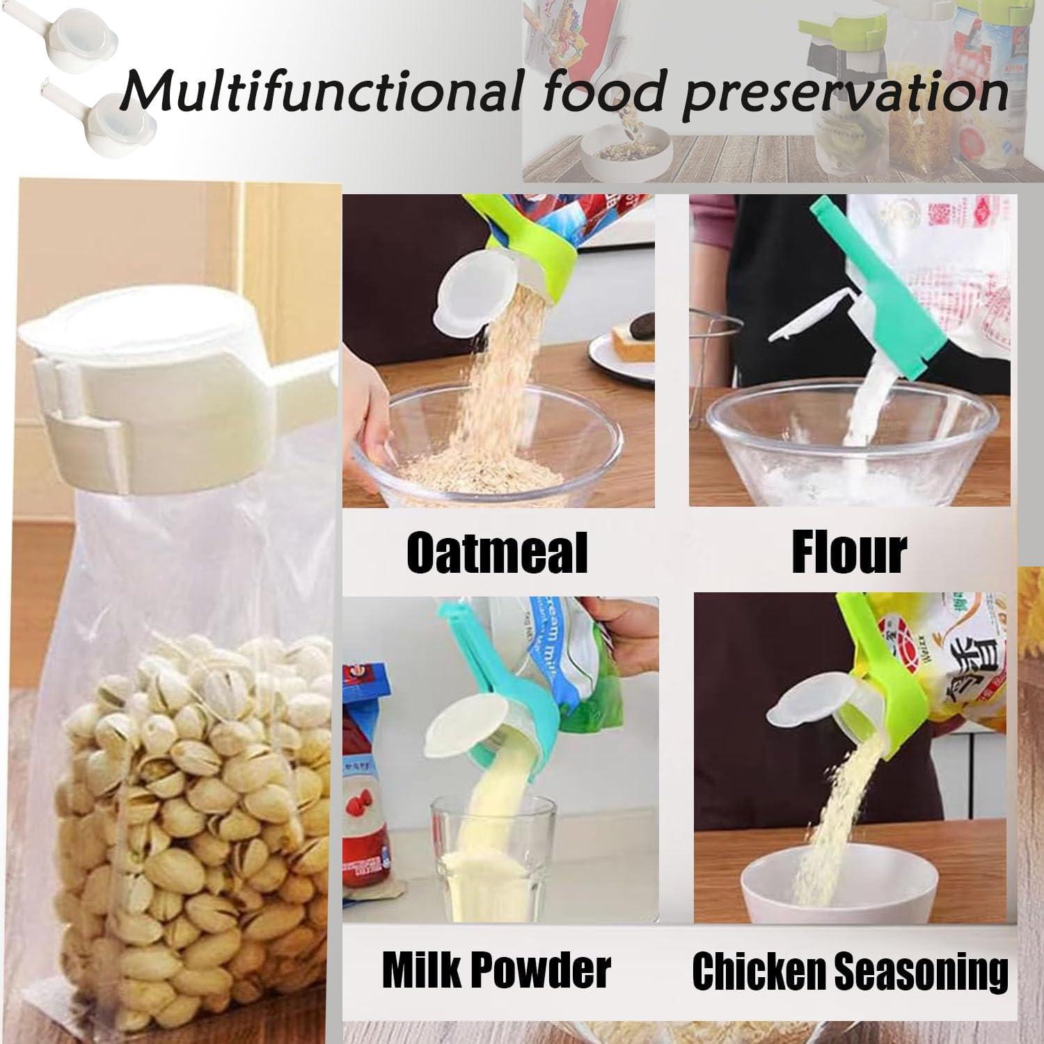 Clip de Sellado para Alimentos Aetomtins - 2 Piezas Blanco