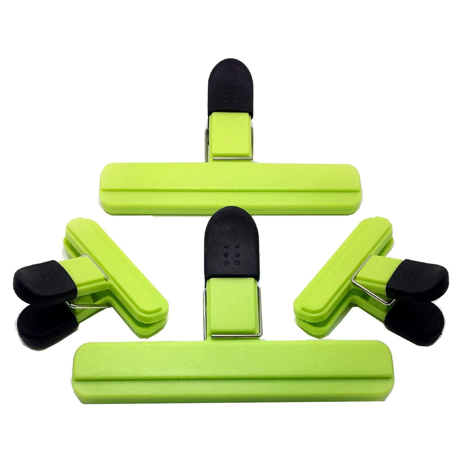 Clips para Sellar Bolsas iPstyle 4pcs Verde - Alimentos Frescos