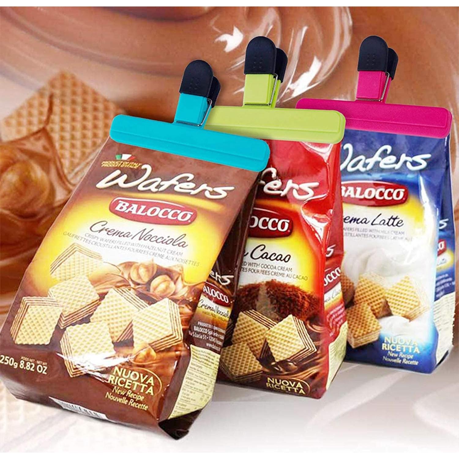 Clips para Sellar Bolsas iPstyle 4pcs Verde - Alimentos Frescos