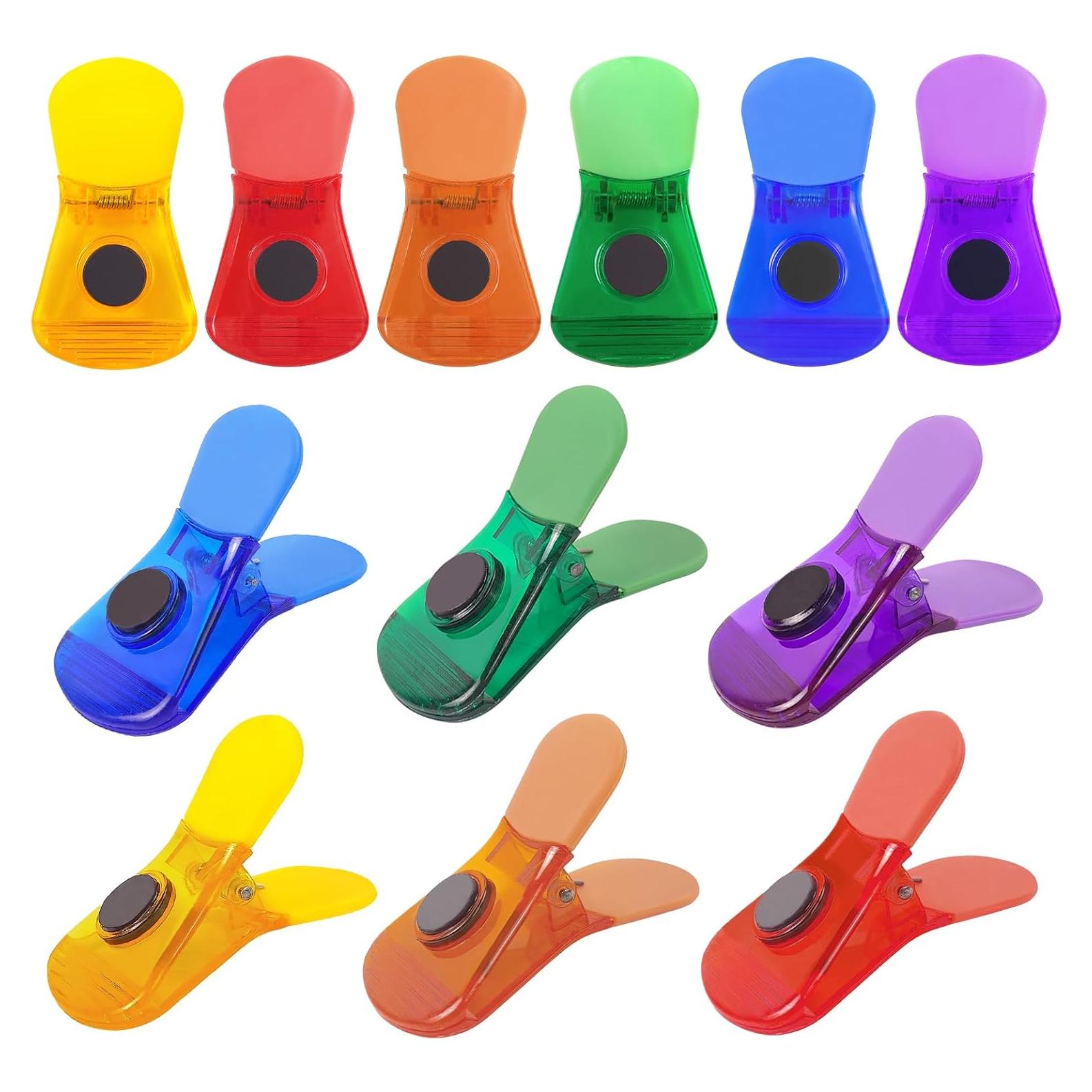 Pinzas Magnéticas Coloridas HFZRZFH - 6 Piezas para Alimentos