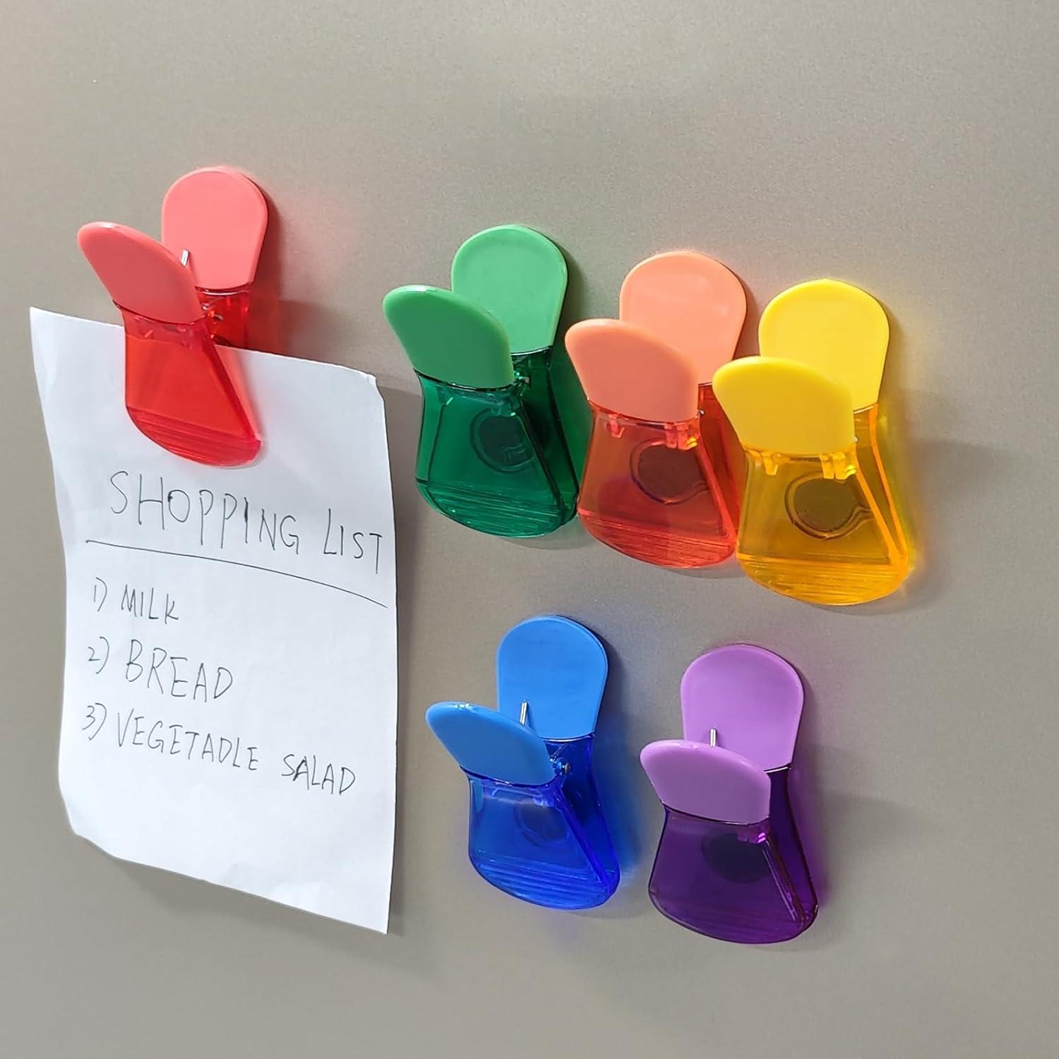 Pinzas Magnéticas Coloridas HFZRZFH - 6 Piezas para Alimentos