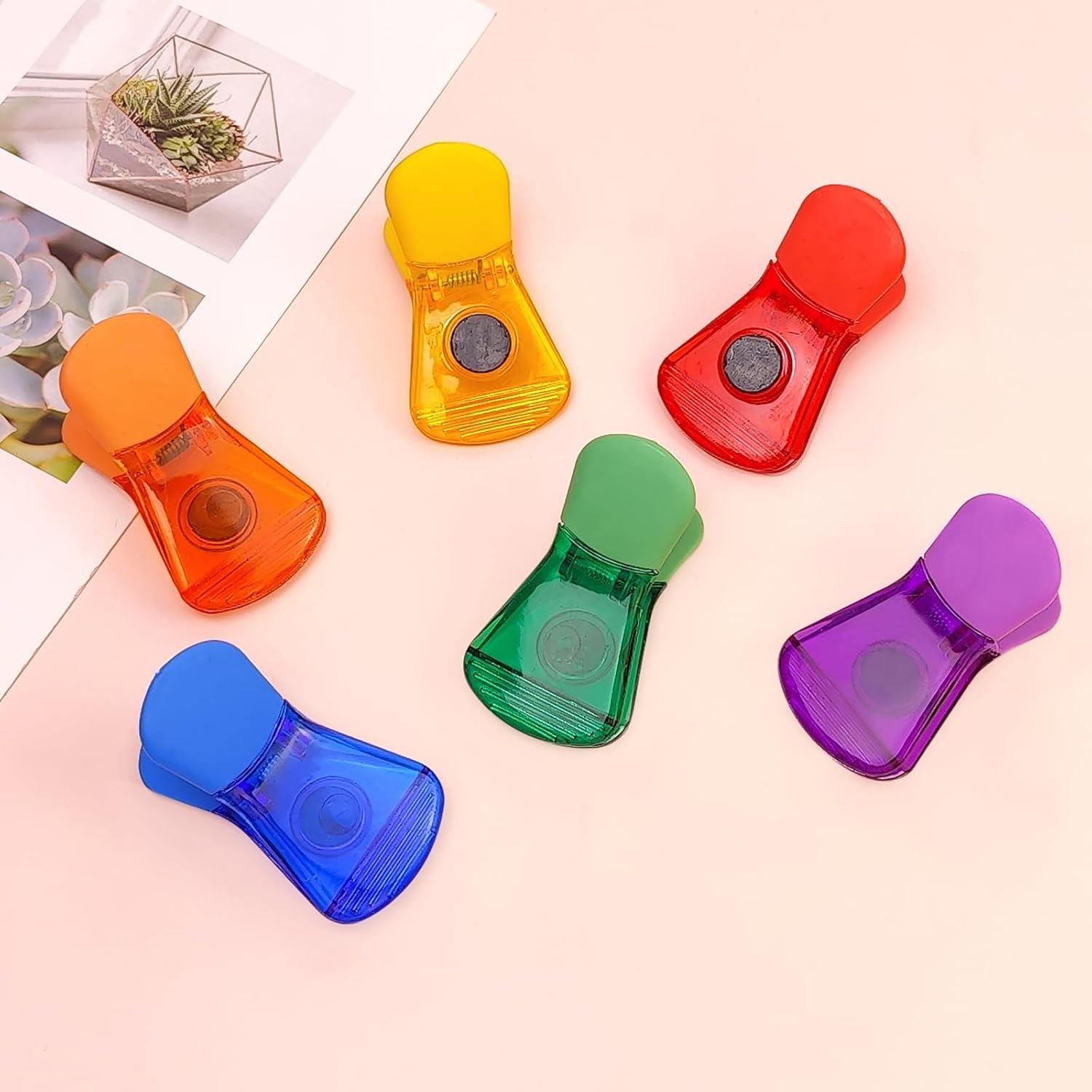 Pinzas Magnéticas Coloridas HFZRZFH - 6 Piezas para Alimentos