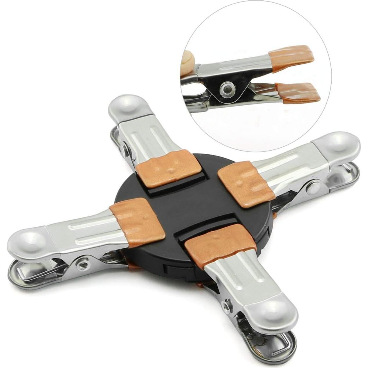 Clip de Ropa a Prueba de Viento ZYAMY 10 Piezas Dorado 5.6cm