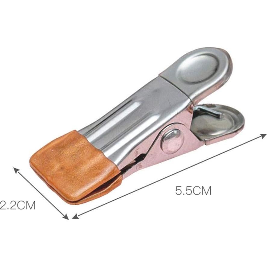 Clip de Ropa a Prueba de Viento ZYAMY 10 Piezas Dorado 5.6cm