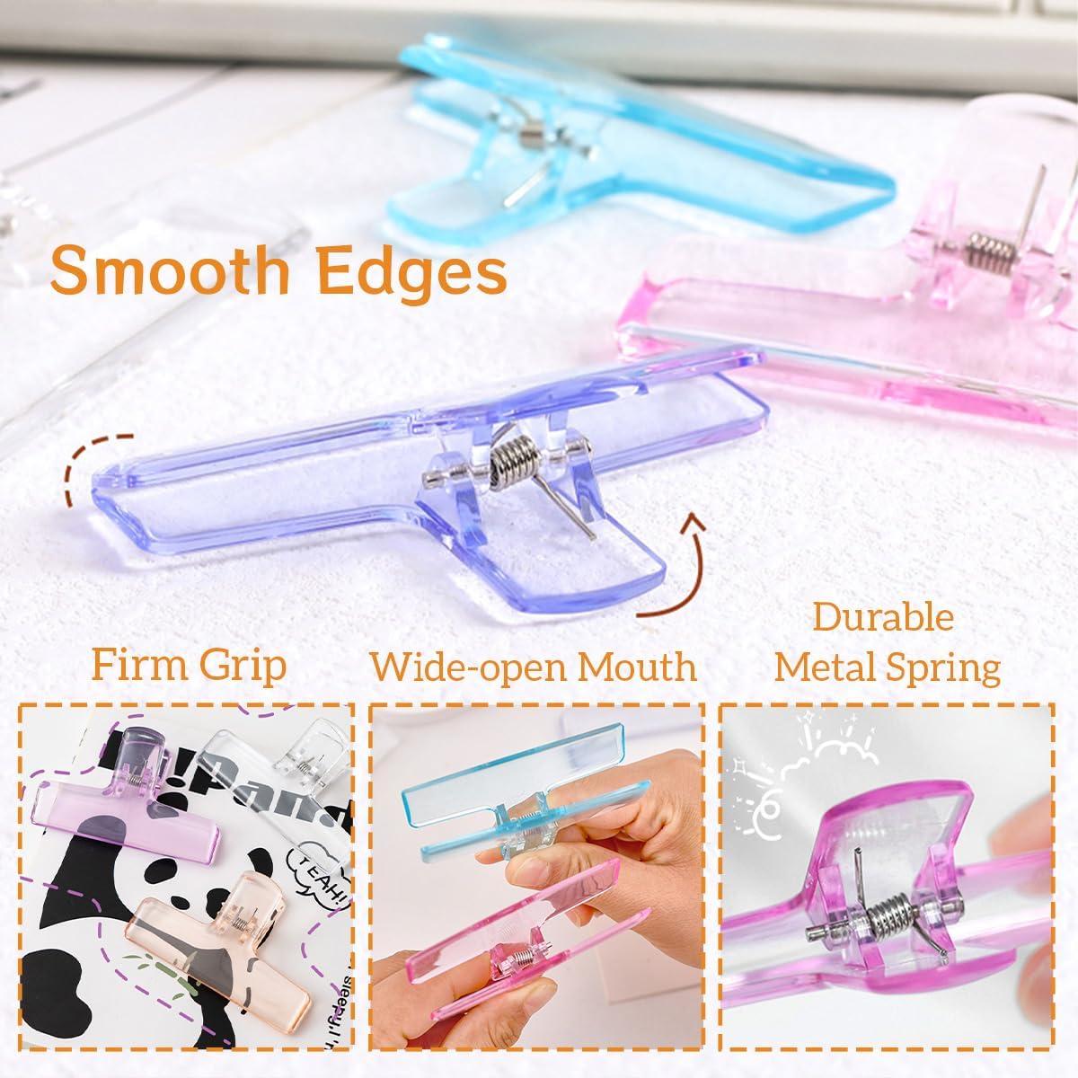 12 Clips de Plástico para Bolsas de Comida YINPIXUS - 6 Colores