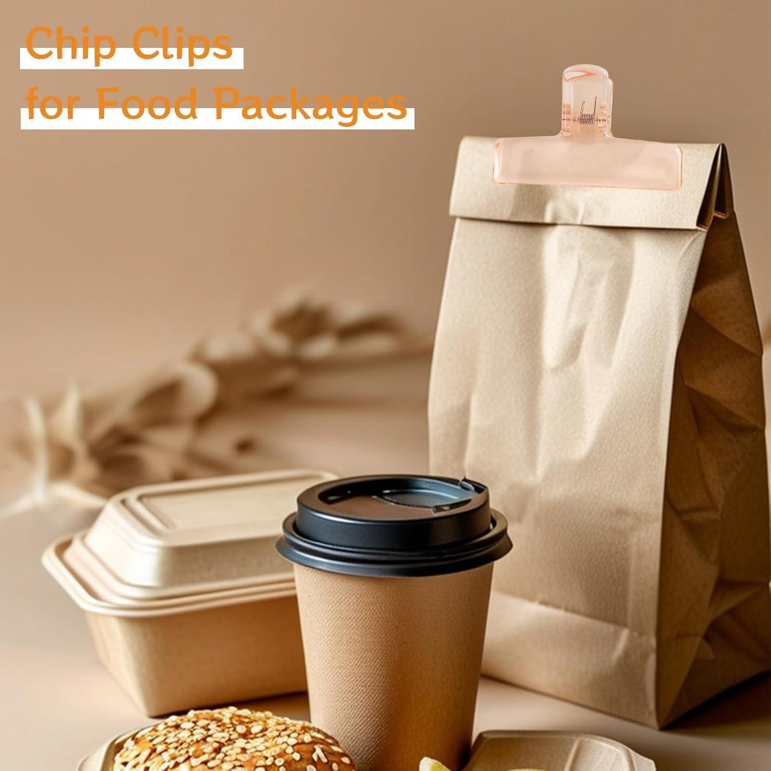 12 Clips de Plástico para Bolsas de Comida YINPIXUS - 6 Colores