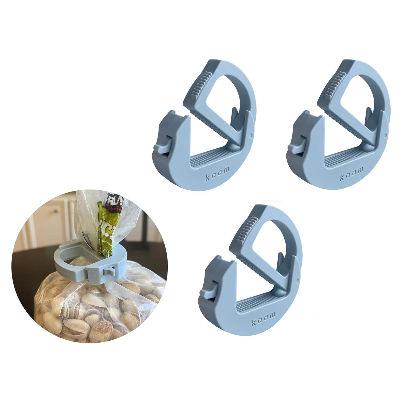 Clip para Alimentos Kaam - Paquete de 3, Magnético y Ergonómico