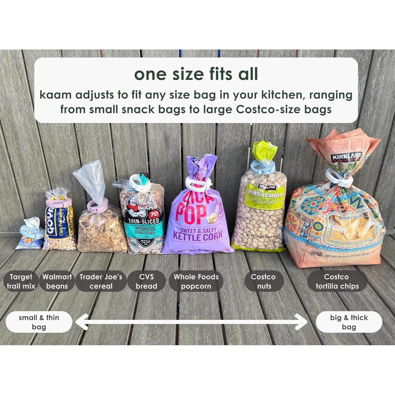 Clip para Alimentos Kaam - Paquete de 3, Magnético y Ergonómico