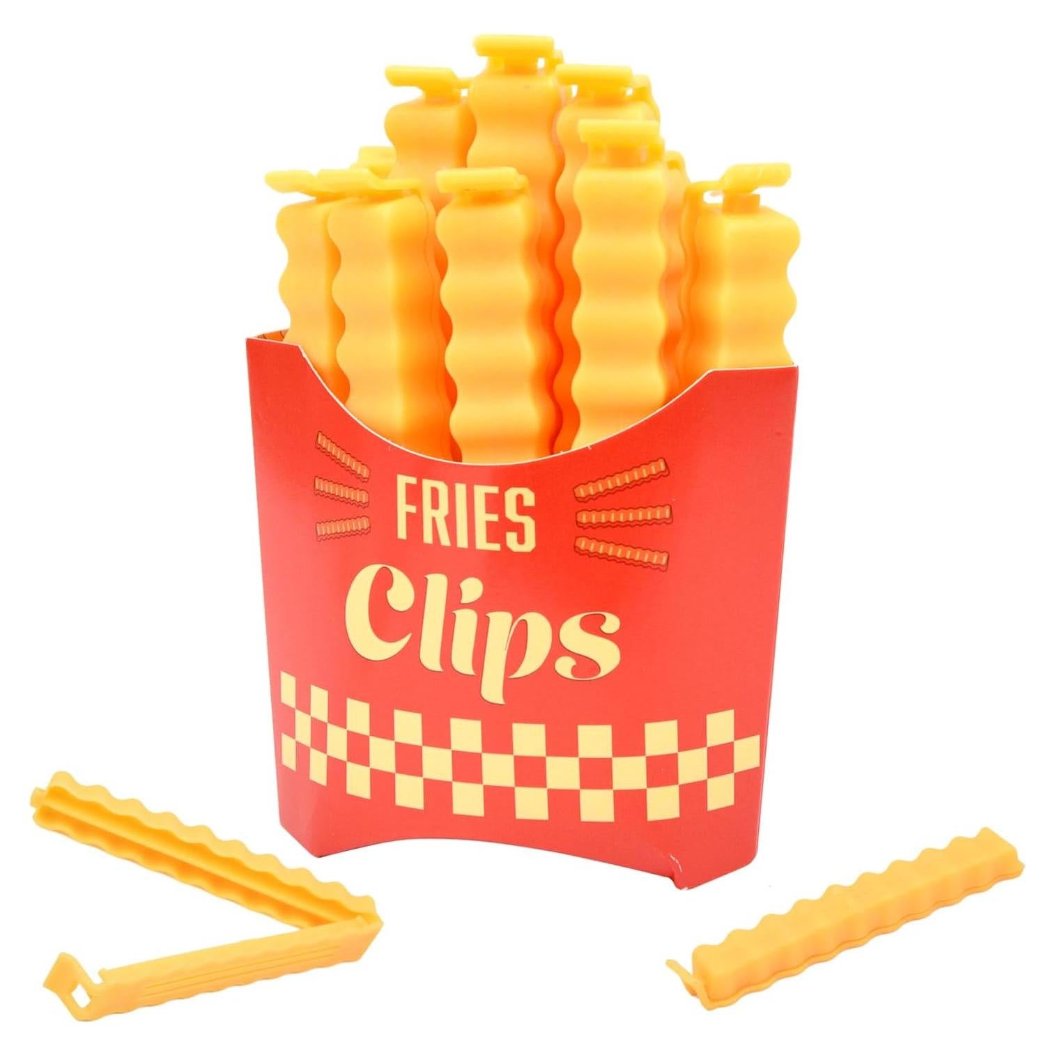 Clips para Sellar Alimentos COIYINGJAUNEI 12 PCS Diseño Papas