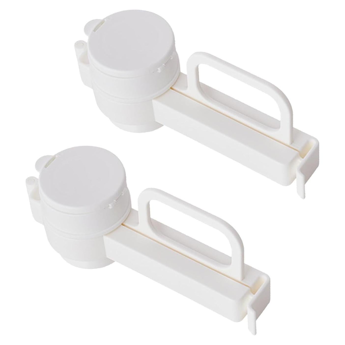 Clip de Sellado de Bolsa de Comida 2 PCS Genérico Blanco