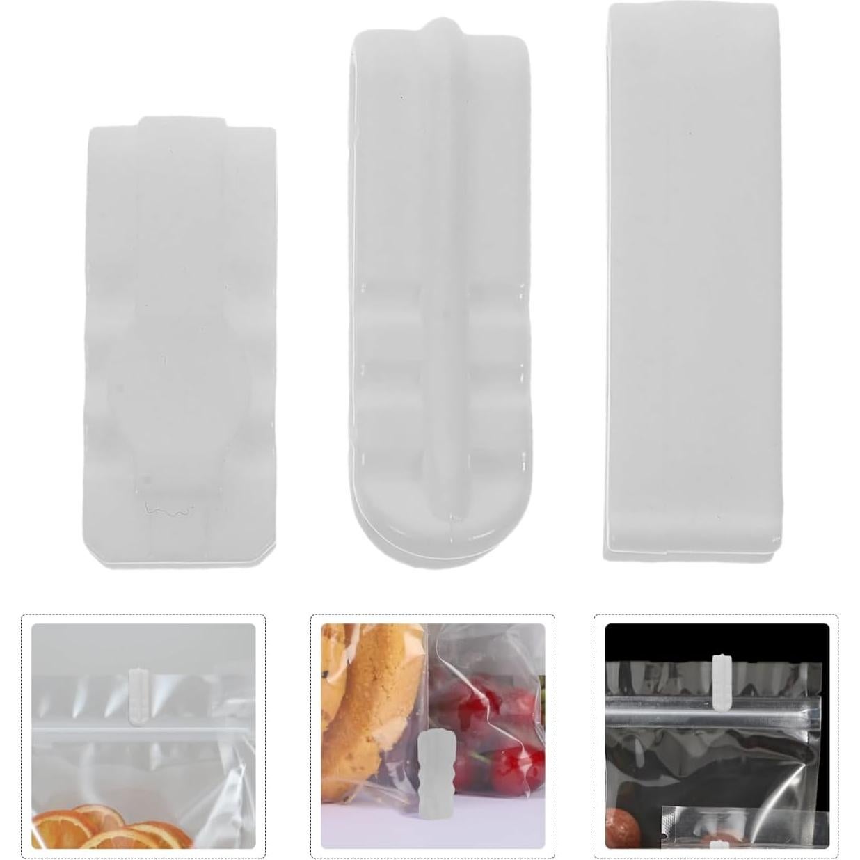 Cabilock Clips de Sellado de Bolsas - 15 Piezas - Almacenamiento Efectivo