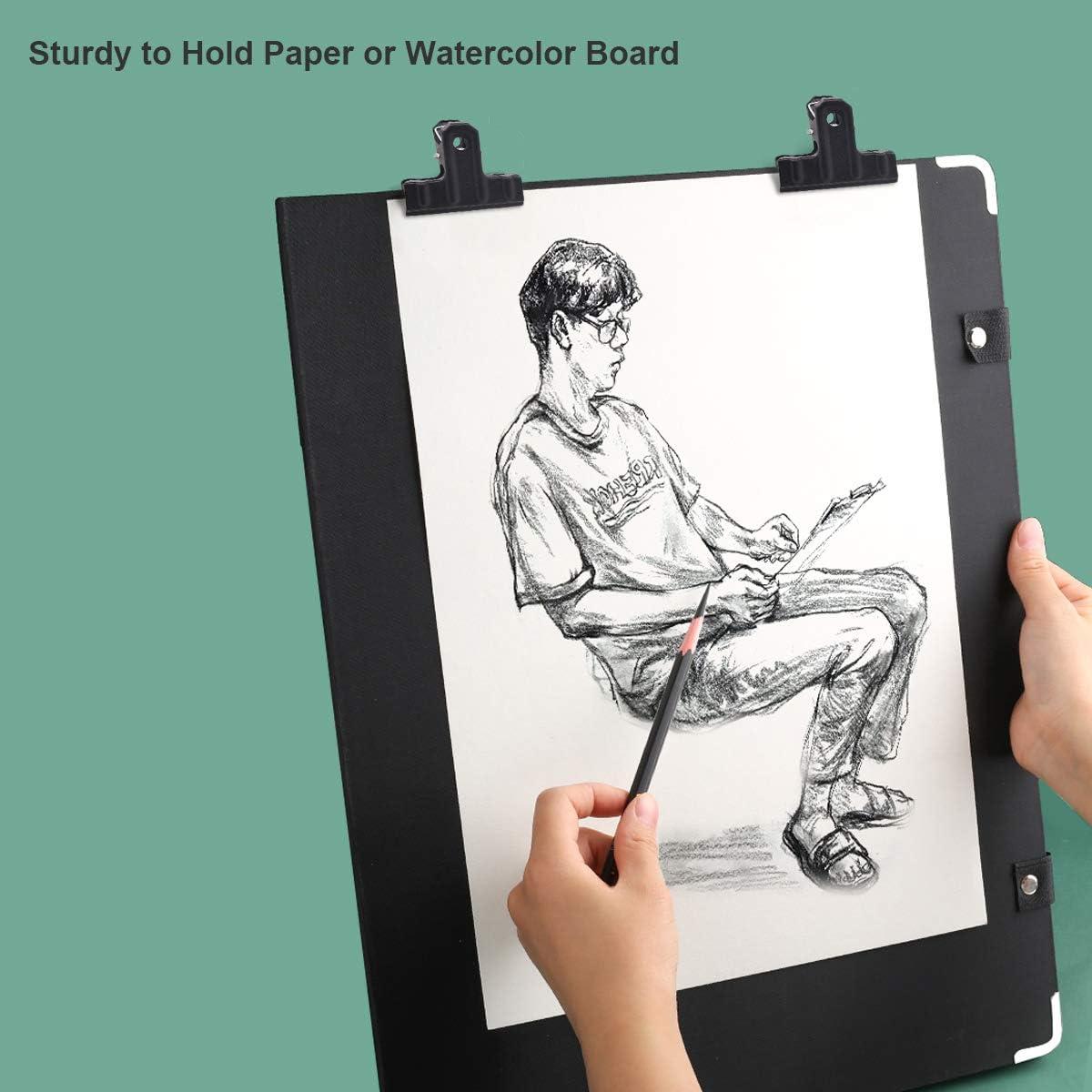 Clips Metálicos Engrosados Coideal 10 Pcs 77 mm Negros