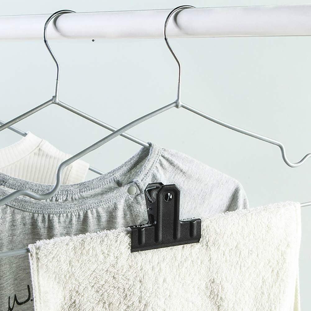 Clips Metálicos Engrosados Coideal 10 Pcs 77 mm Negros