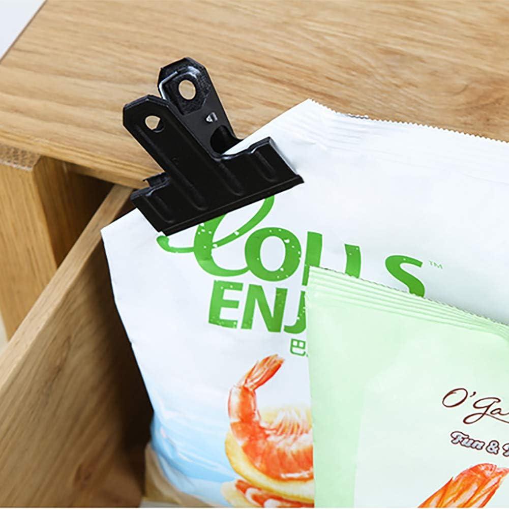 Clips Metálicos Engrosados Coideal 10 Pcs 77 mm Negros