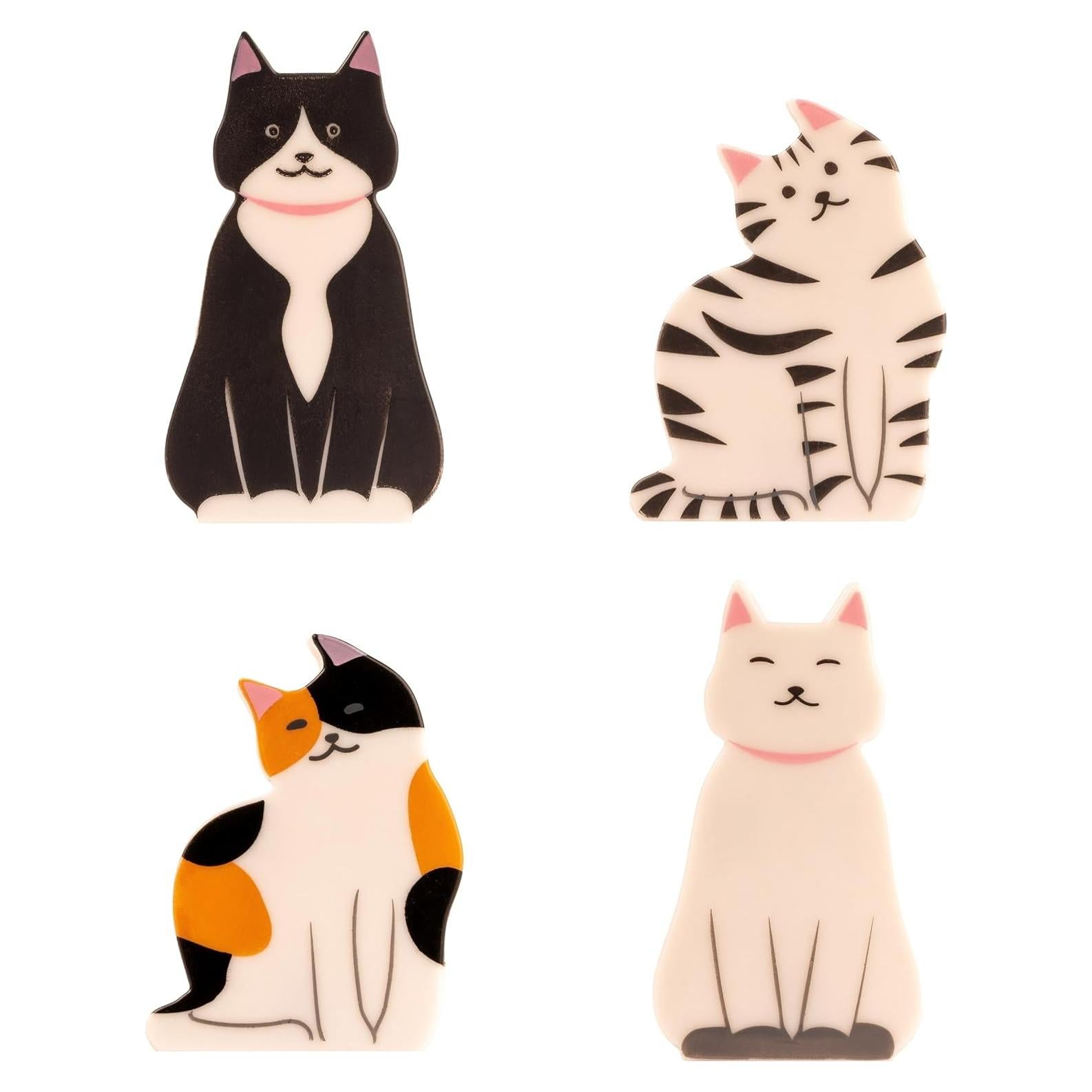 Clips para Bolsas Kikkerland Gatitos - Set de 4 Piezas