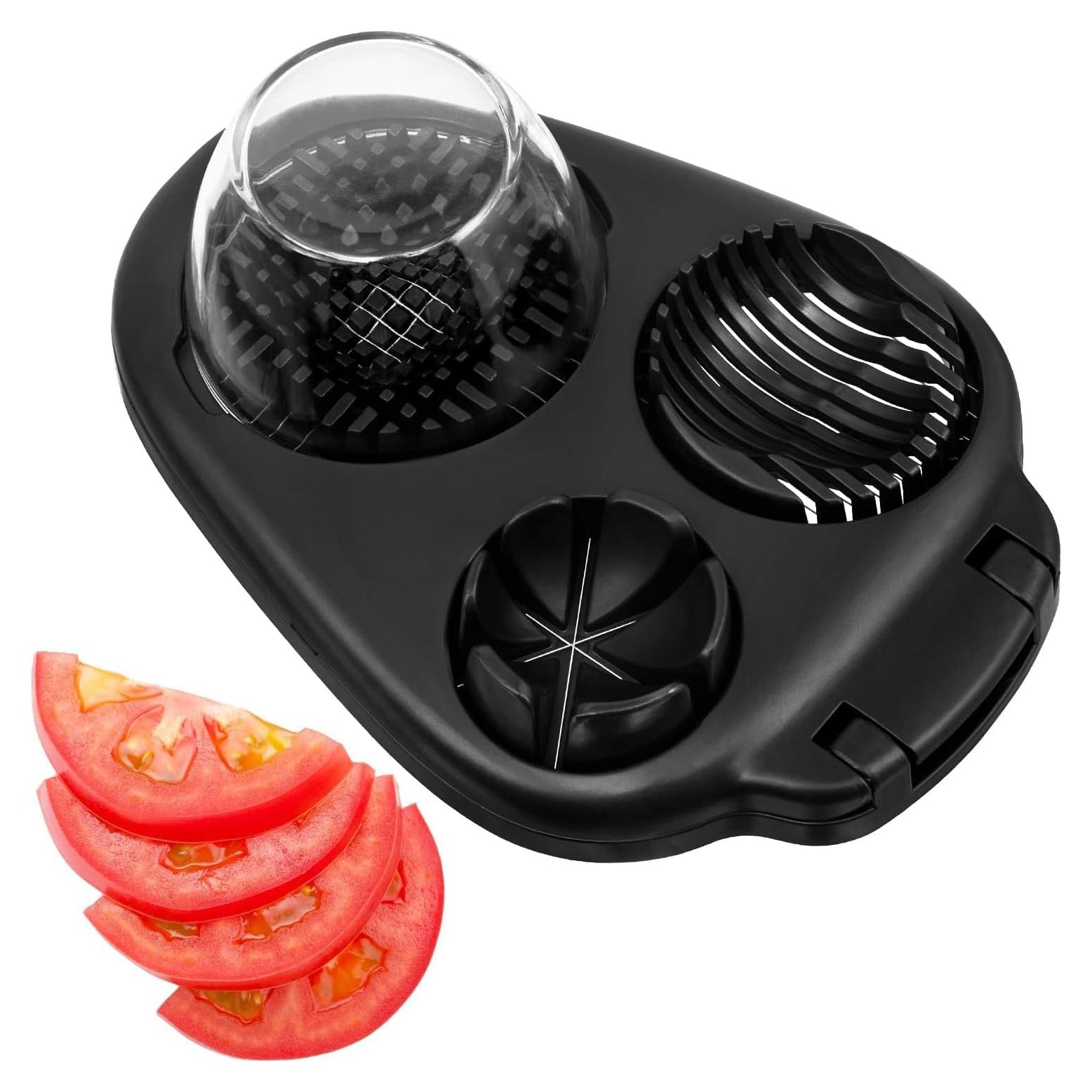 Cortador de Huevos CraftyCrocodile - Acero Inoxidable, 3 Modos