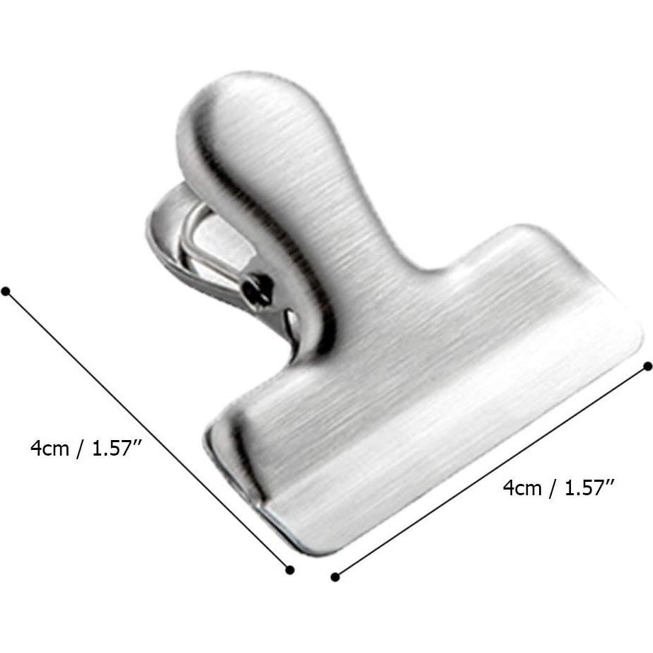 Clips de Bolsa de Acero Inoxidable CNYMANY 10 Pcs 3 Tamaños