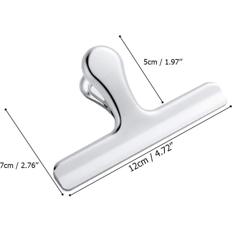 Clips de Bolsa de Acero Inoxidable CNYMANY 10 Pcs 3 Tamaños