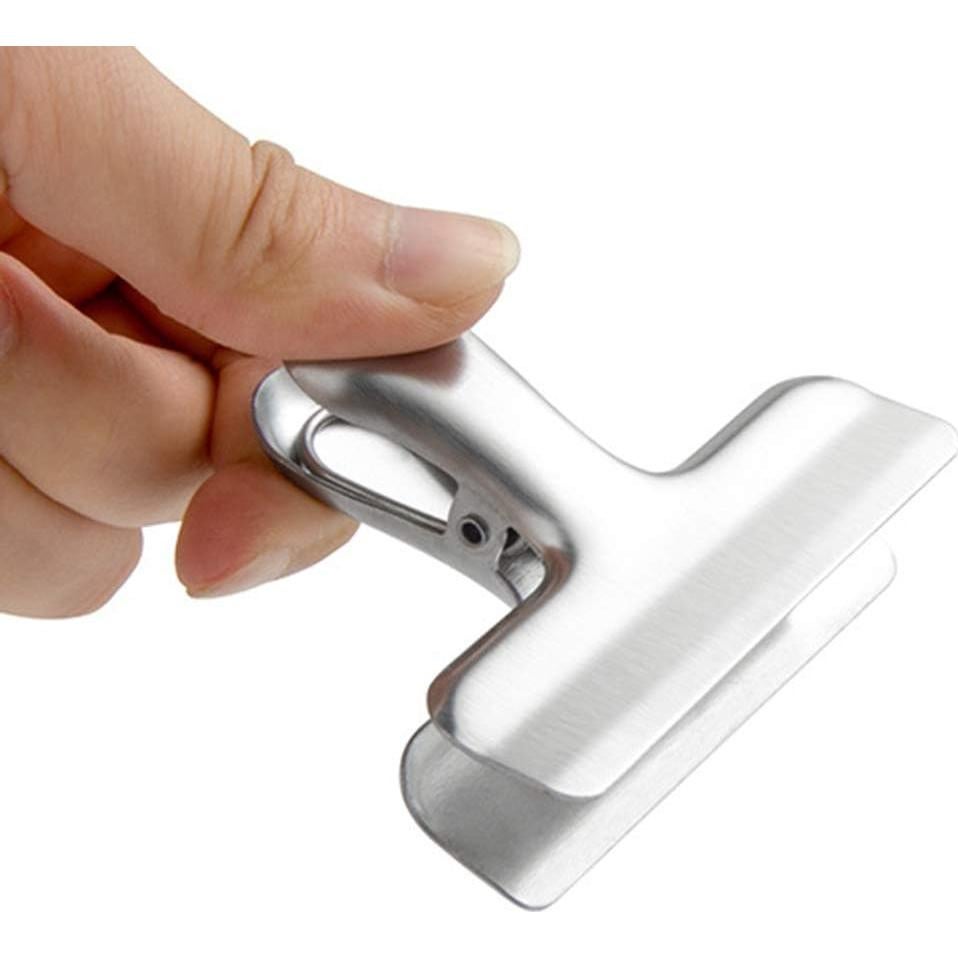 Clips de Bolsa de Acero Inoxidable CNYMANY 10 Pcs 3 Tamaños