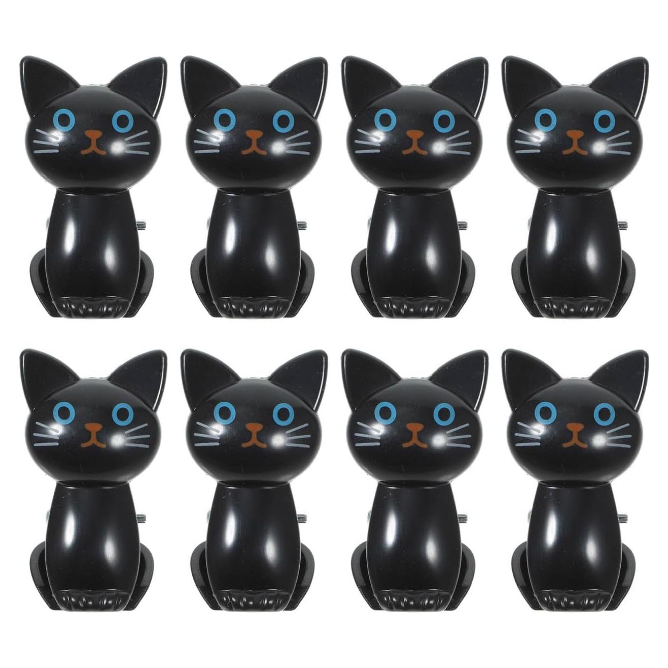 Clips para Bolsas de Comida BESTonZON 8PCS Gato Negro