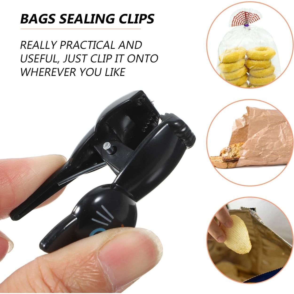 Clips para Bolsas de Comida BESTonZON 8PCS Gato Negro