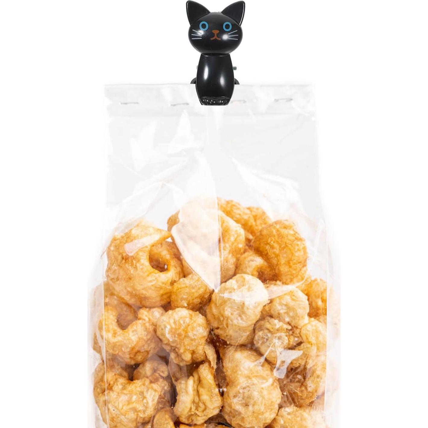 Clips para Bolsas de Comida BESTonZON 8PCS Gato Negro