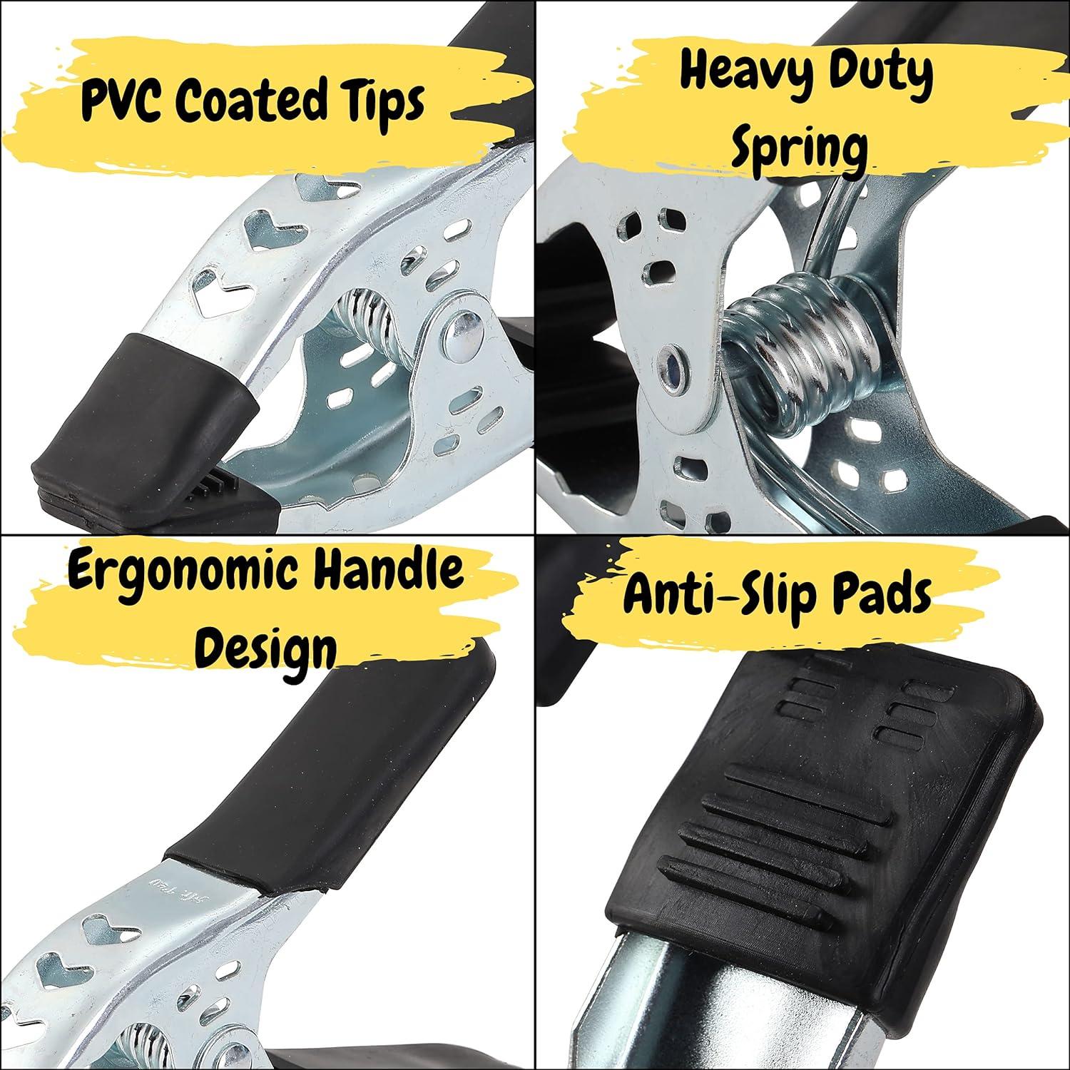 Abrazaderas de Resorte Mr. Pen 15.24 cm Alta Resistencia Metal - Set de 2