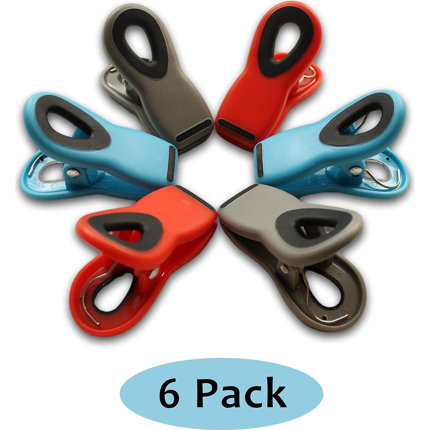 Clip y Pinzas Natta para Comida - Paquete de 6 Unidades