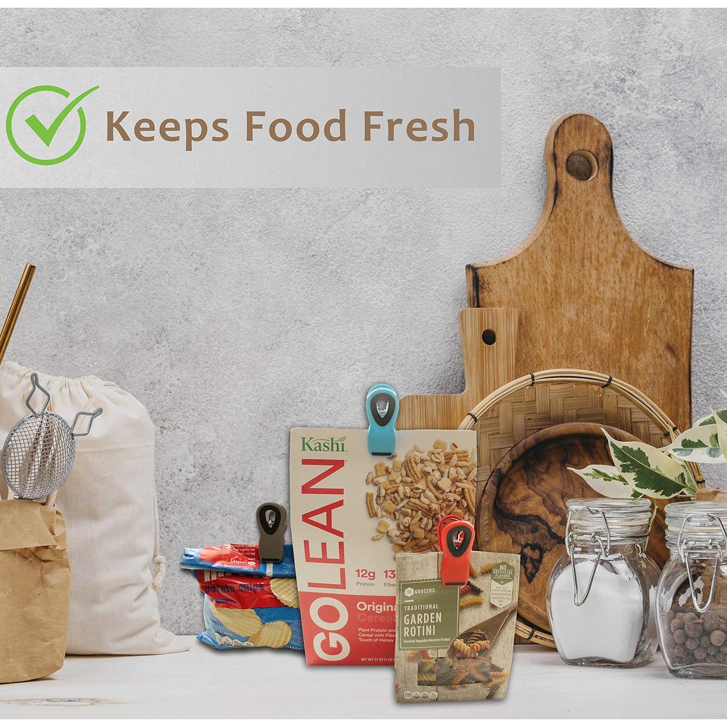 Clip y Pinzas Natta para Comida - Paquete de 6 Unidades