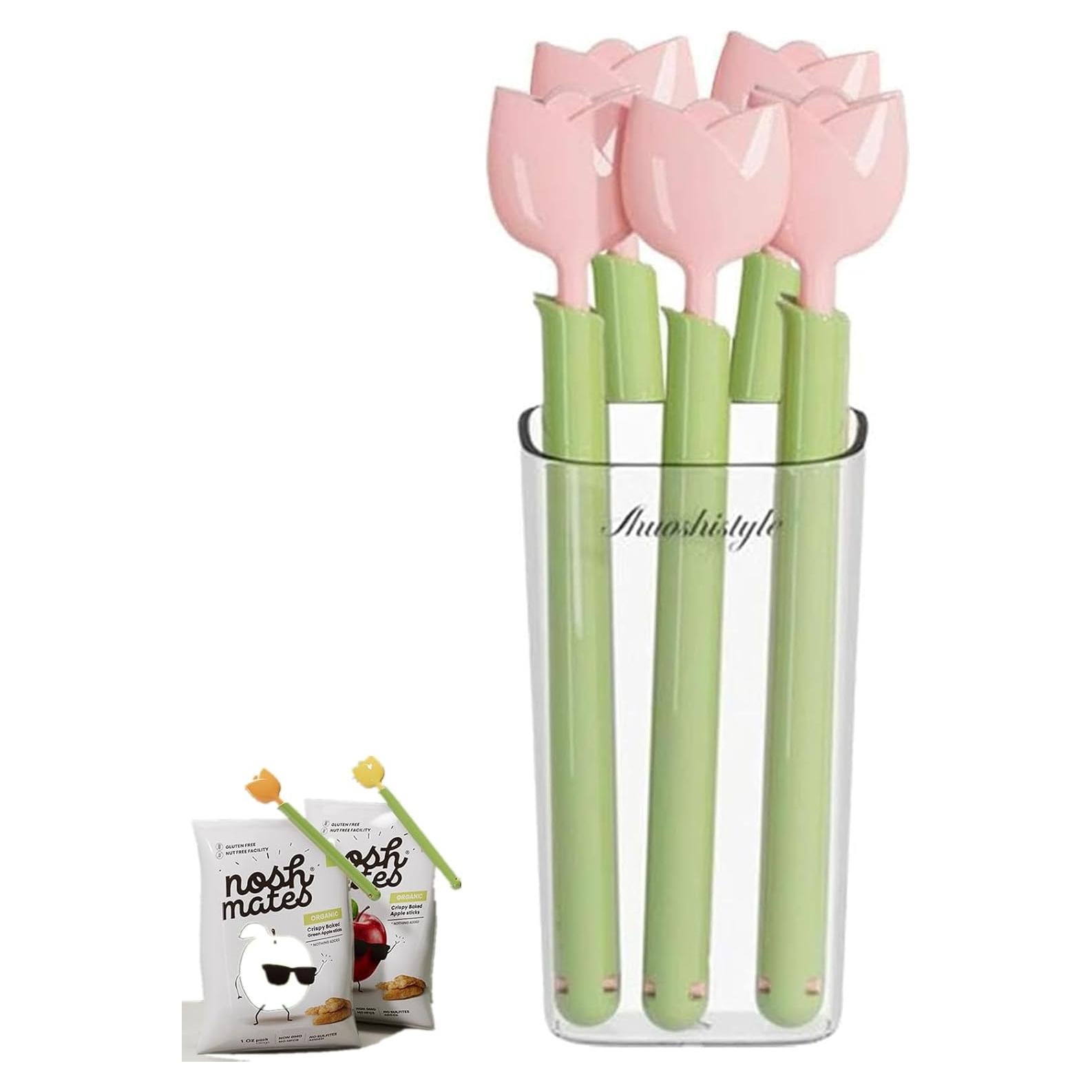 Clip de Sellado Magnético Rosa Cbhoktyue - 5 Piezas