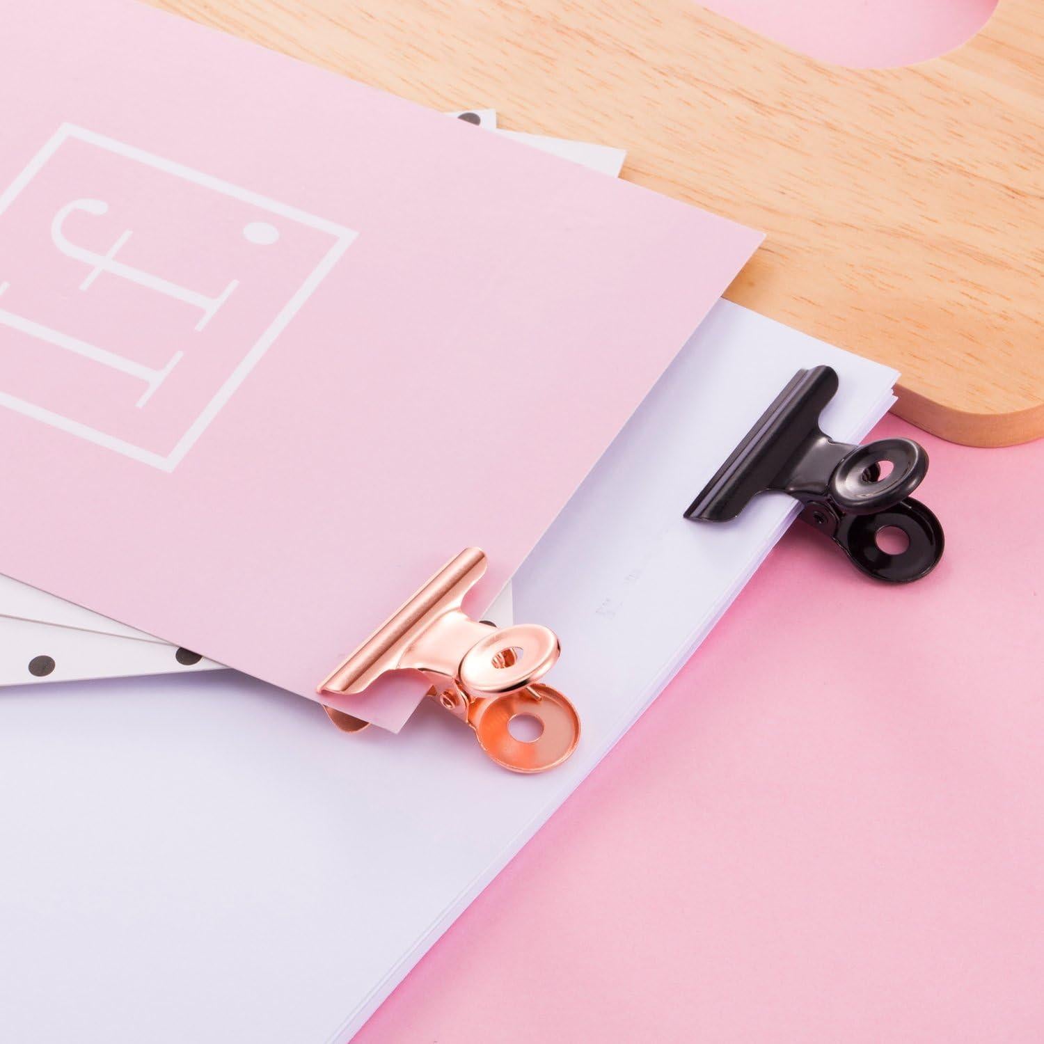 Paquete de 40 Clips de Metal Gejoy 2.21 cm Multicolor